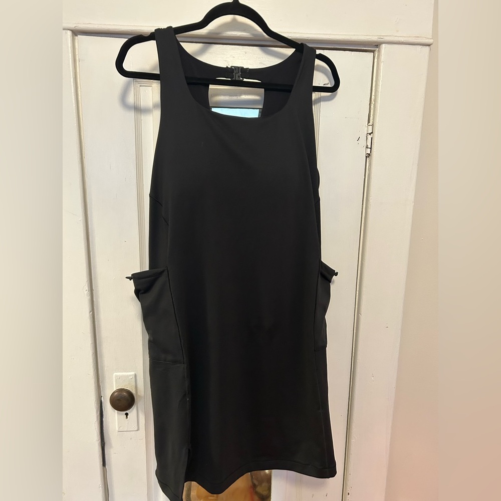 Black swimming suit or workout dress